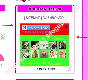 Border sidebar dua warna