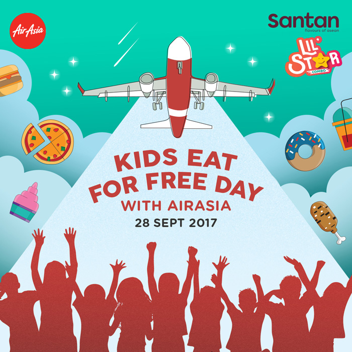 Kids eat for free on all AirAsia flights on September 28 
