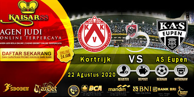 Prediksi Bola Terpercaya Liga Belgium Kortrijk vs AS Eupen 22 Agustus 2020