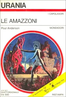 La copertina di Le amazzoni - Urania 563
