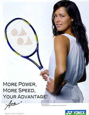 Ana Ivanovic poses for Yonex