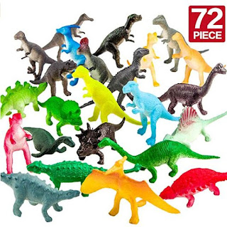 ValeforToy 72 Piece Mini Dinosaur Toy Set