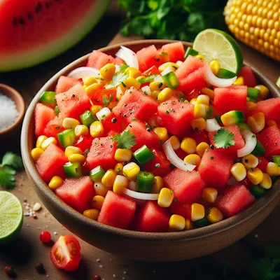 Easy Watermelon Corn Salsa Recipe