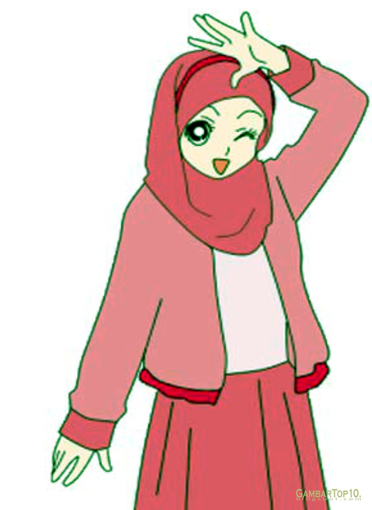 10 Gambar  Kartun  Muslimah  Gambar  Top 10