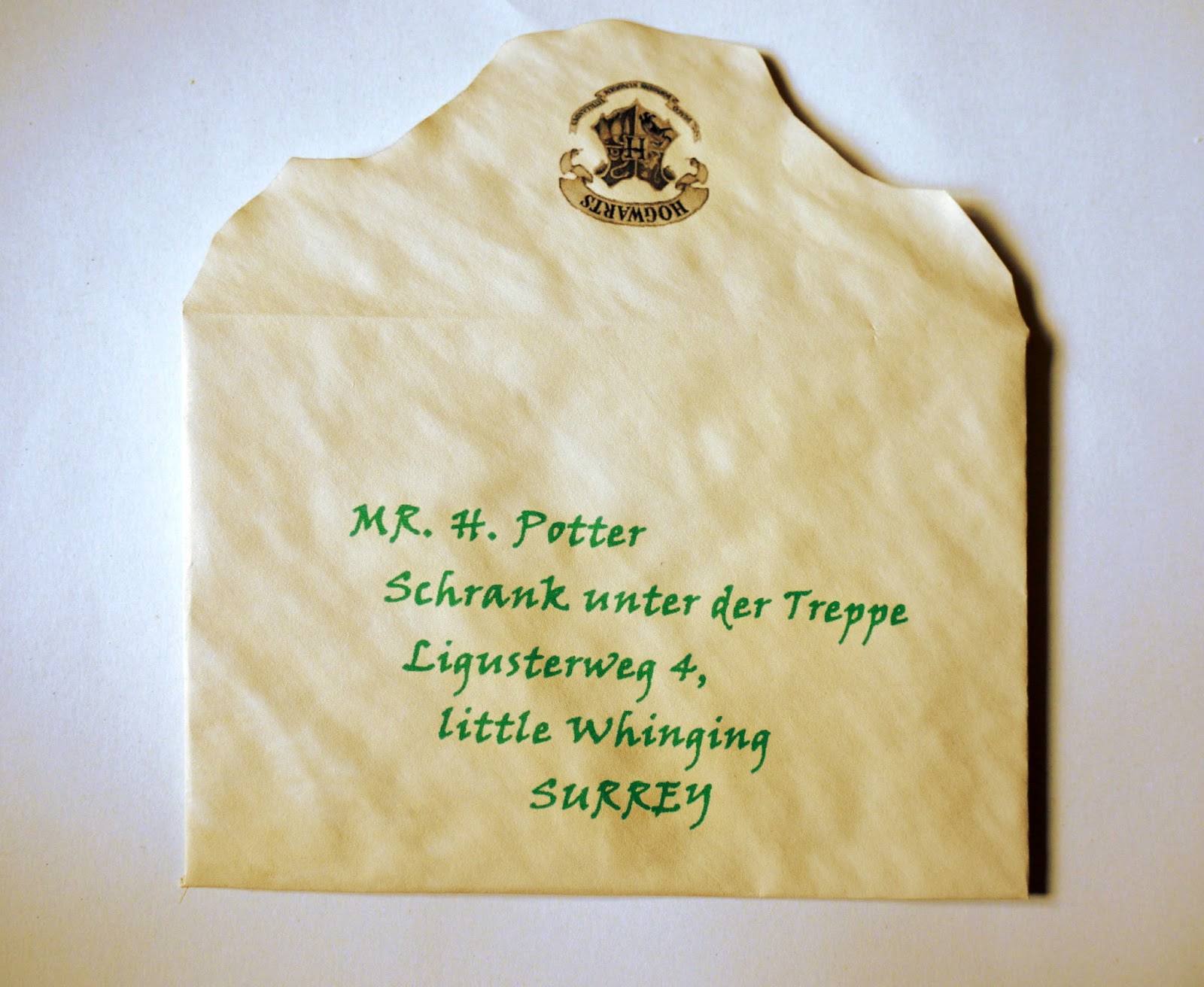 Do it (for) yourself: Mein Hogwarts Brief - DIY - selber ...