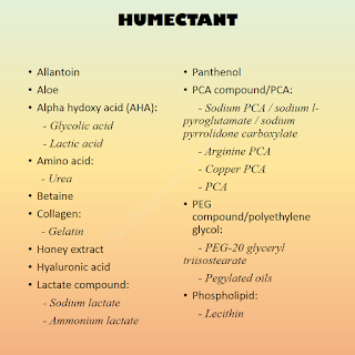 Some examples of humectant ingredients
