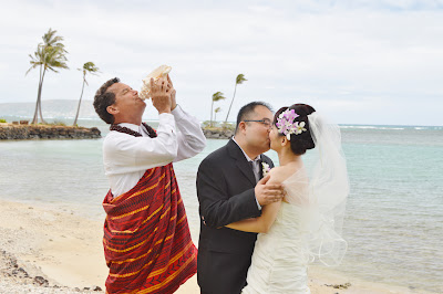 conch shell blowing