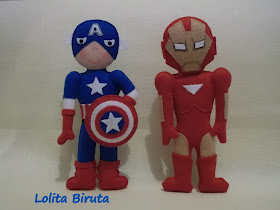 Como fazer bonecos os vingadores em feltro