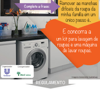 Promoção Concorra a 1 Máquina de Lavar Roupas