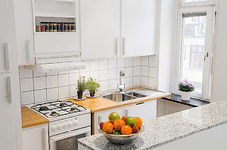 Elegant Small Apartment Kitchen Design