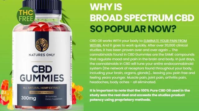 Natures Only CBD Gummies Reviews : Price & Where To Buy