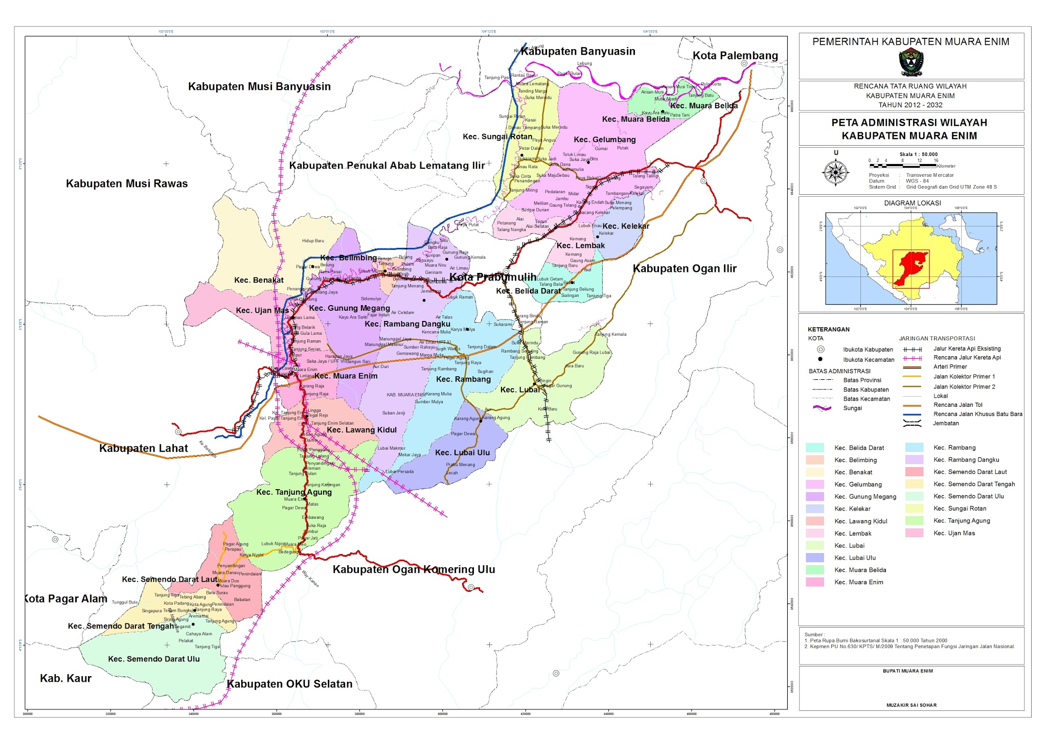  Peta  Kota Peta  Kabupaten Muara  Enim 
