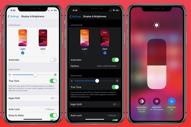 Perbandingan Mode Gelap Dan Terang iOS 13 IPHONE