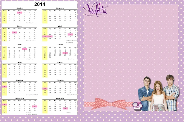 Calendario 2014.