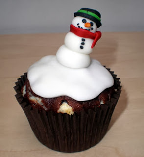 Cup cake, Hombre  de Nieve