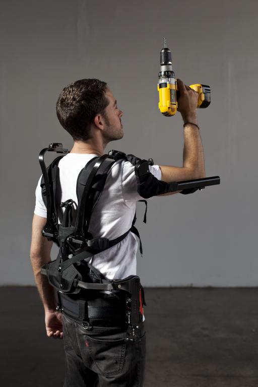 Modular Exoskeleton  reduces muscle force need for hard 