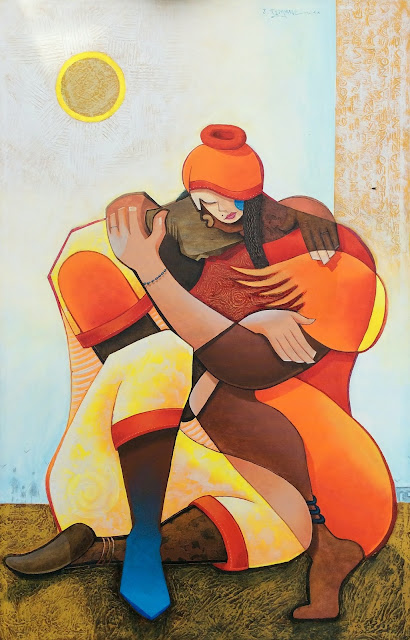pintura de joão timane artista plástico moçambicano