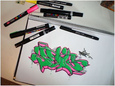 Graffiti Sketch, Wildstyle Graffiti