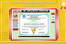 Format Piagam Ranking Sd Terbaru Tahun 2017 2018