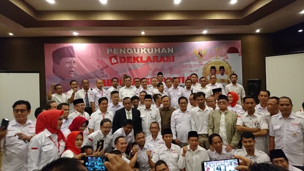Purnawirawan Pejuang Indonesia Raya Deklarasi Dukung Prabowo-Sandi