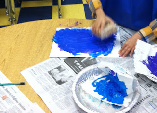 Bubble Wrap Painting (Brick by Brick)