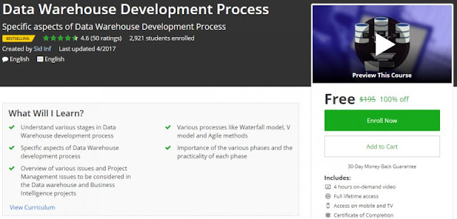[100% Off] Data Warehouse Development Process| Worth 195$
