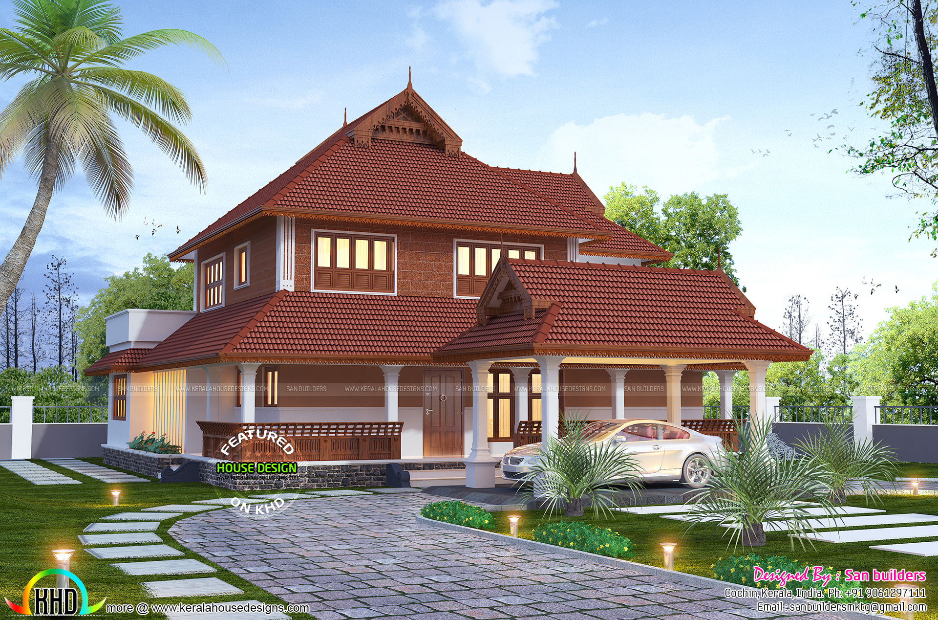 Traditional 2880 sq-ft Kerala home design - Kerala home design and