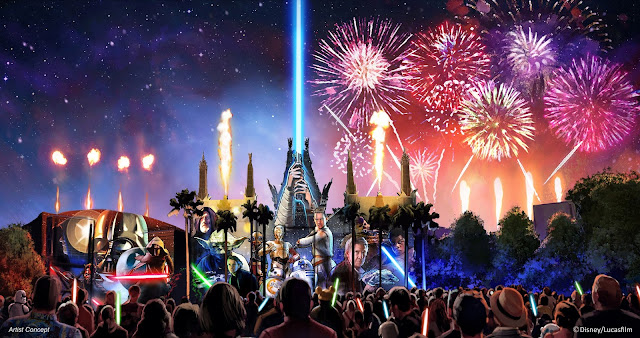 Disney's Hollywood Studios, New Star Wars: A Galactic Spectacular - @Disney Artist rendering