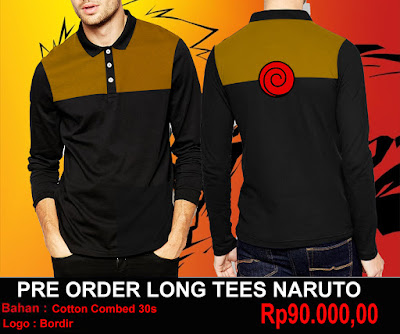 Pre Order kaos lengan panjang naruto