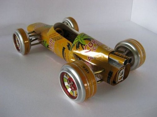 Amazing Cars From Beer Cans | Daily Updated Creative Art Pictures Seen On lolpicturegallery.blogspot.com