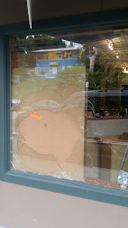 Breaking a jewelry store window