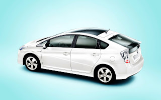 Toyota Prius Hybrit Car 2010 Top Side View HD Wallpaper