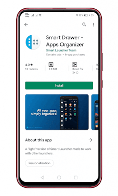 Smart Drawer - Fitur Sortir Aplikasi Secara Otomatis Android