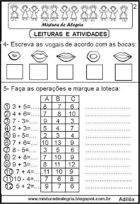 Leitura com a letra B