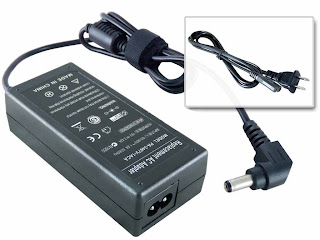 laptop ac adapter with power cord and connecting tips