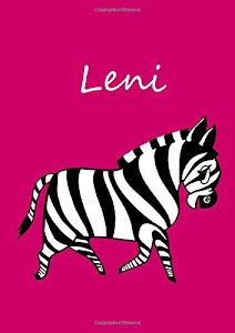 Malbuch / Notizbuch / Tagebuch - Leni: DIN A4 - blanko - Zebra