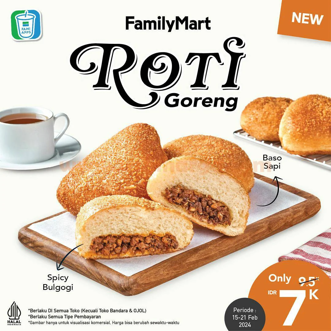 Promo BARU FamilyMart Roti Goreng - Harga Spesial Hanya Rp 7.000