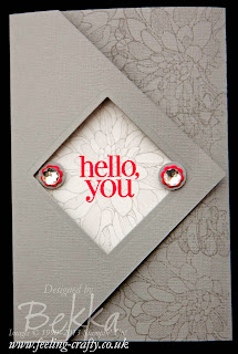 Regarding Dahlias Fancy Fold Card by UK based Stampin' Up! Demonstrator Bekka - check out her blog here