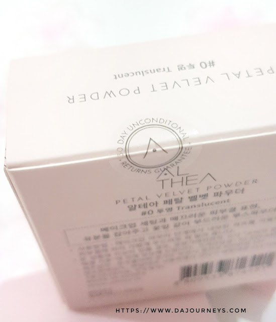 Review Althea Korea's Petal Velvet Powder