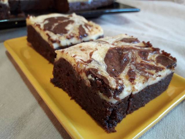 Brownie cheesecake