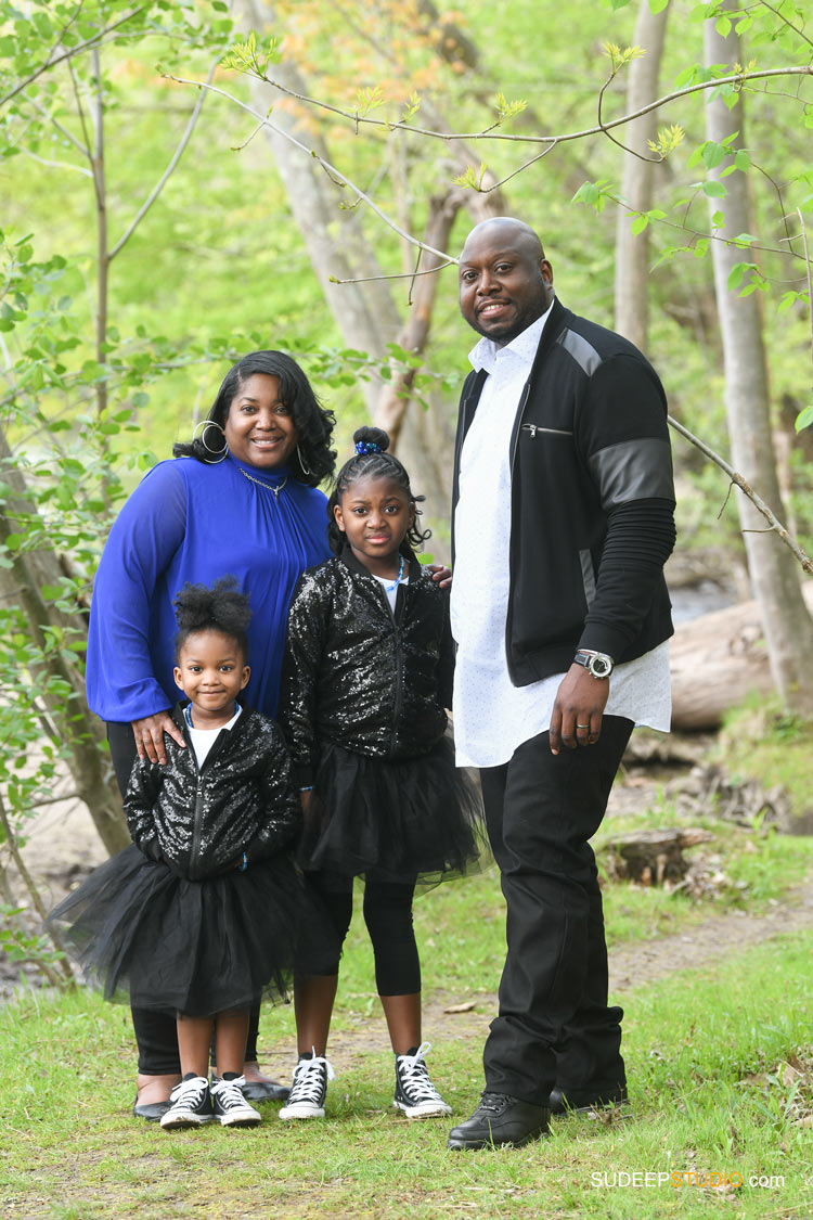 Ann Arbor Family Portrait Photography in Arboretum Outdoor Nature SudeepStudio.com