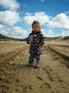 on the beach