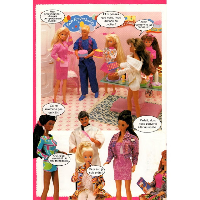 Quatorzième page du roman-photos de Barbie, photos et mystères.