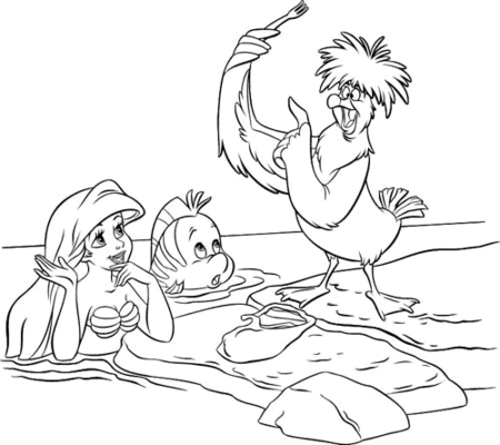 Ariel the Little Mermaid Coloring Pages >> Disney Coloring Pages