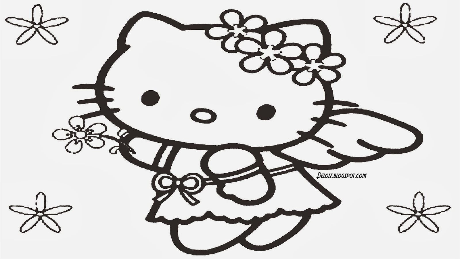 Gambar Hello Kitty Untuk Diwarnai Khusus Android 2015