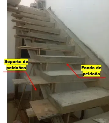 proceso de construccion de una escalera flotante o en voladizo