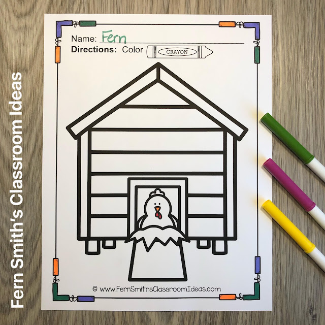 Click Here to Download This Farm Coloring Pages Resource Today for Your Classroom!