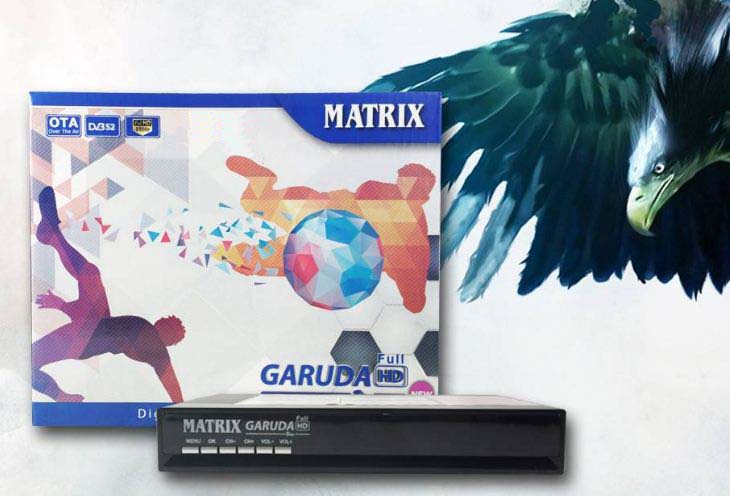 HARGA PROMO TERBARU RECEIVER Matrix Garuda  HD New Blue Box 