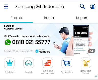 Smartphone Samsung Menyediakan Bonus - Bonus Gratis (Samsung Gift)