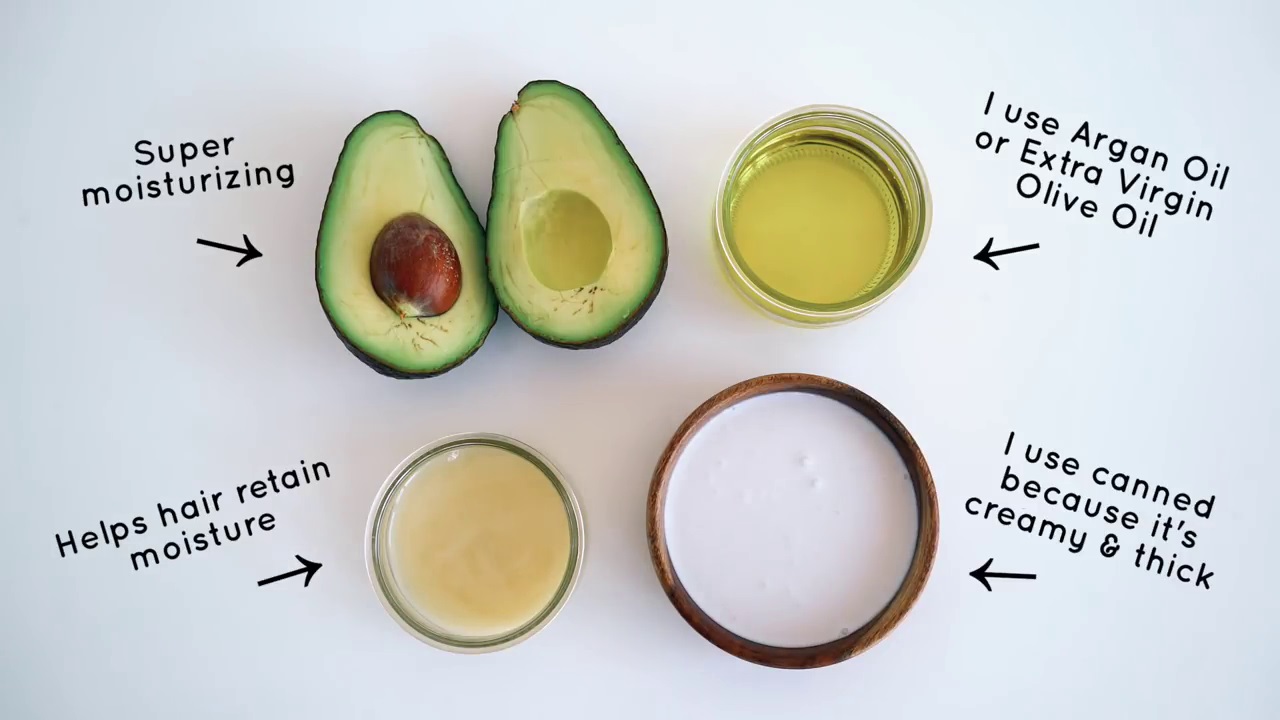 How to make avocado style hair black mask